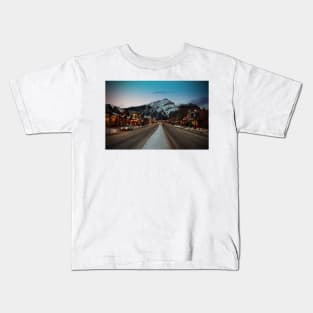 Banff Avenue Alberta Canadian Rockies Canada Kids T-Shirt